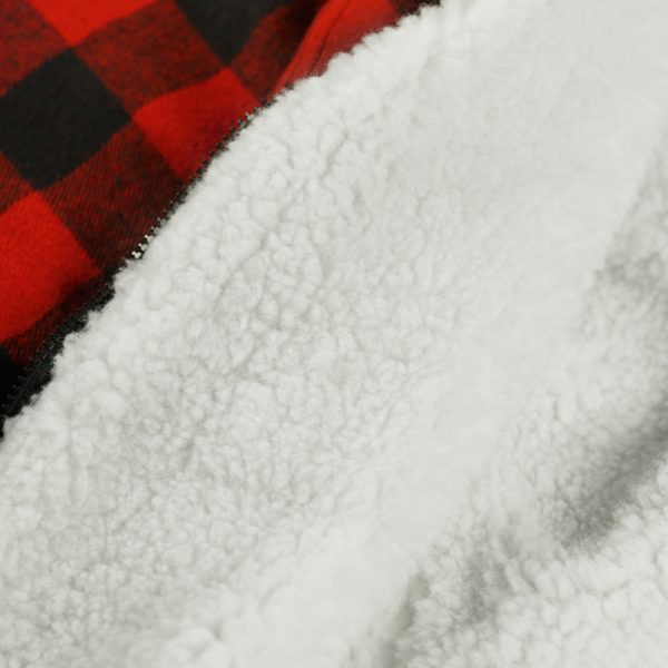 ALBERTA Thermo-Hemd mit Kapuze – Rot/Schwarz Kariert – Bild 2