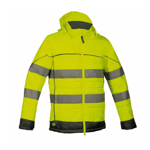 Cofra Hi-Viz Daunenjacke – Warme Warnschutzjacke mit hoher Sichtbarkeit – Bild 3