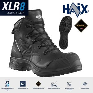 HAIX AIRPOWER XR 810 | S7 Sicherheitsstiefel Leder mit GORE-TEX® | schwarz