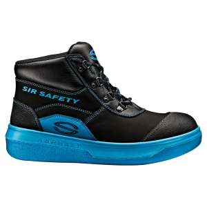 Sicherheitsschuh ASPHALT | Spezial-Asphaltschuh S2 PS HI HRO | Glatte Sohle für Straßenbau