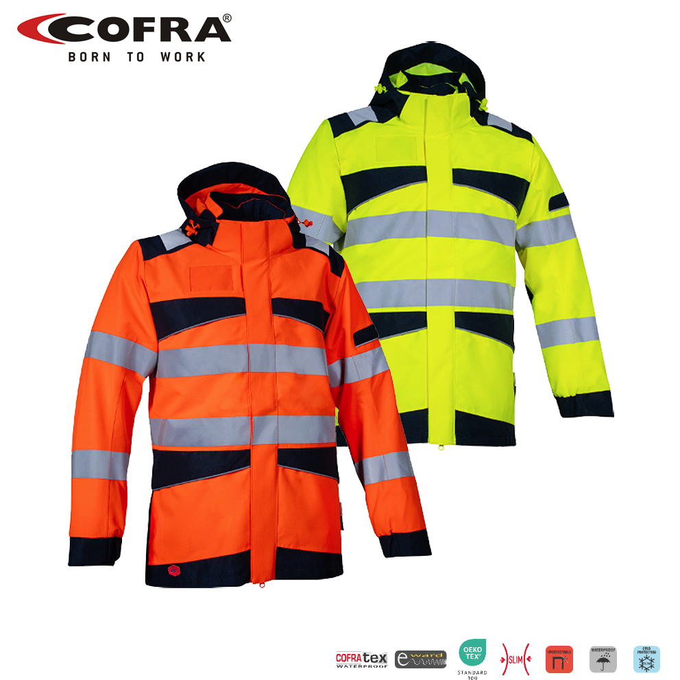 Cofra KIRKHOLM Warnschutz-Parka | 3-in-1 Parka mit Innenjacke | High Vis Wetterschutz