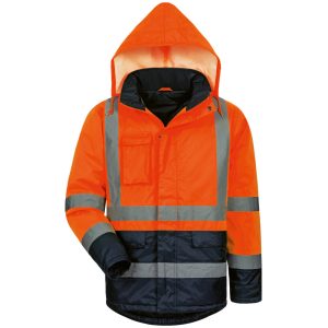 STEFAN Warnschutzparka EN 20471 Kl.3 – Orange/Marine