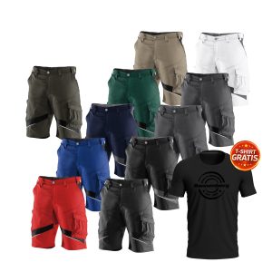 Kübler® ACTIVIQ Shorts 2450 | Funktionale Arbeitsshorts - T-shirt gratis