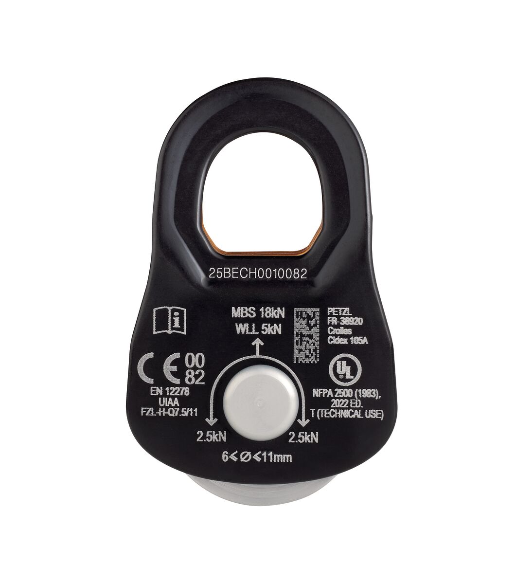 Petzl RESCUE S | Ultraleichte Umlenkrolle mit Kugellager | 18 kN – Bild 3