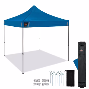 SHAX 6002 Pop-Up-Zelt 3x3 m blau | Profi Faltpavillon wasserdicht UV50+