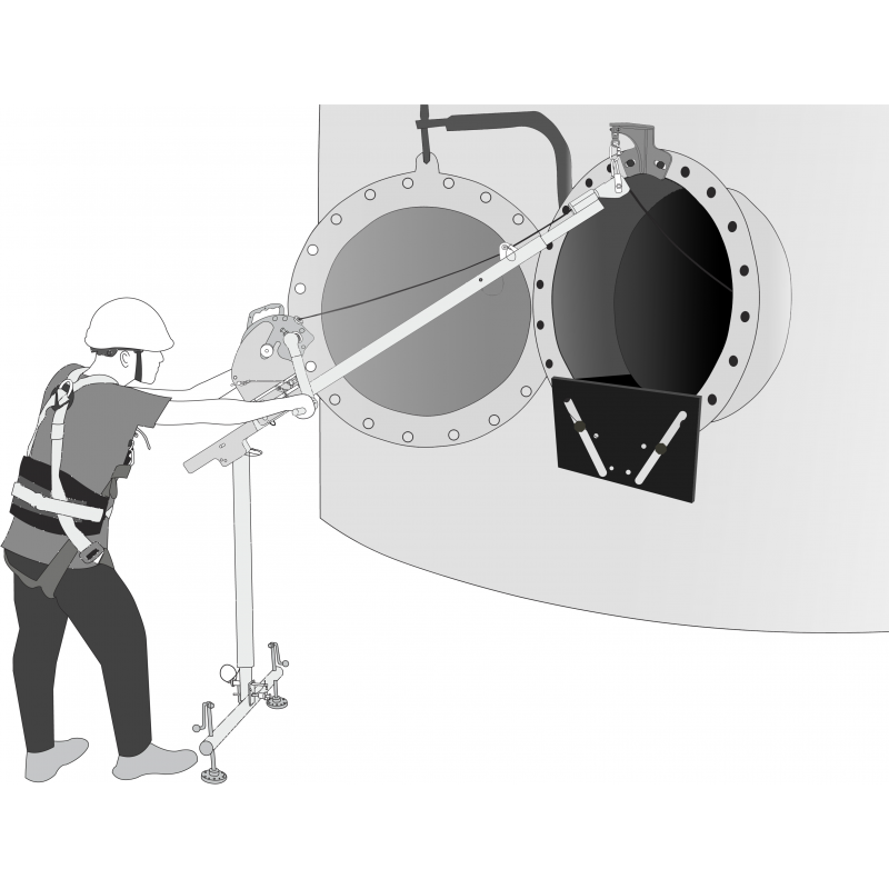 EasySafeWay 2 Verankerung Ausleger | EN795 Typ A | 500 kg – Bild 2