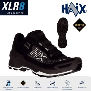 HAIX BLACK EAGLE EVO Adventure GTX low black-silver | wasserdicht & rutschfest