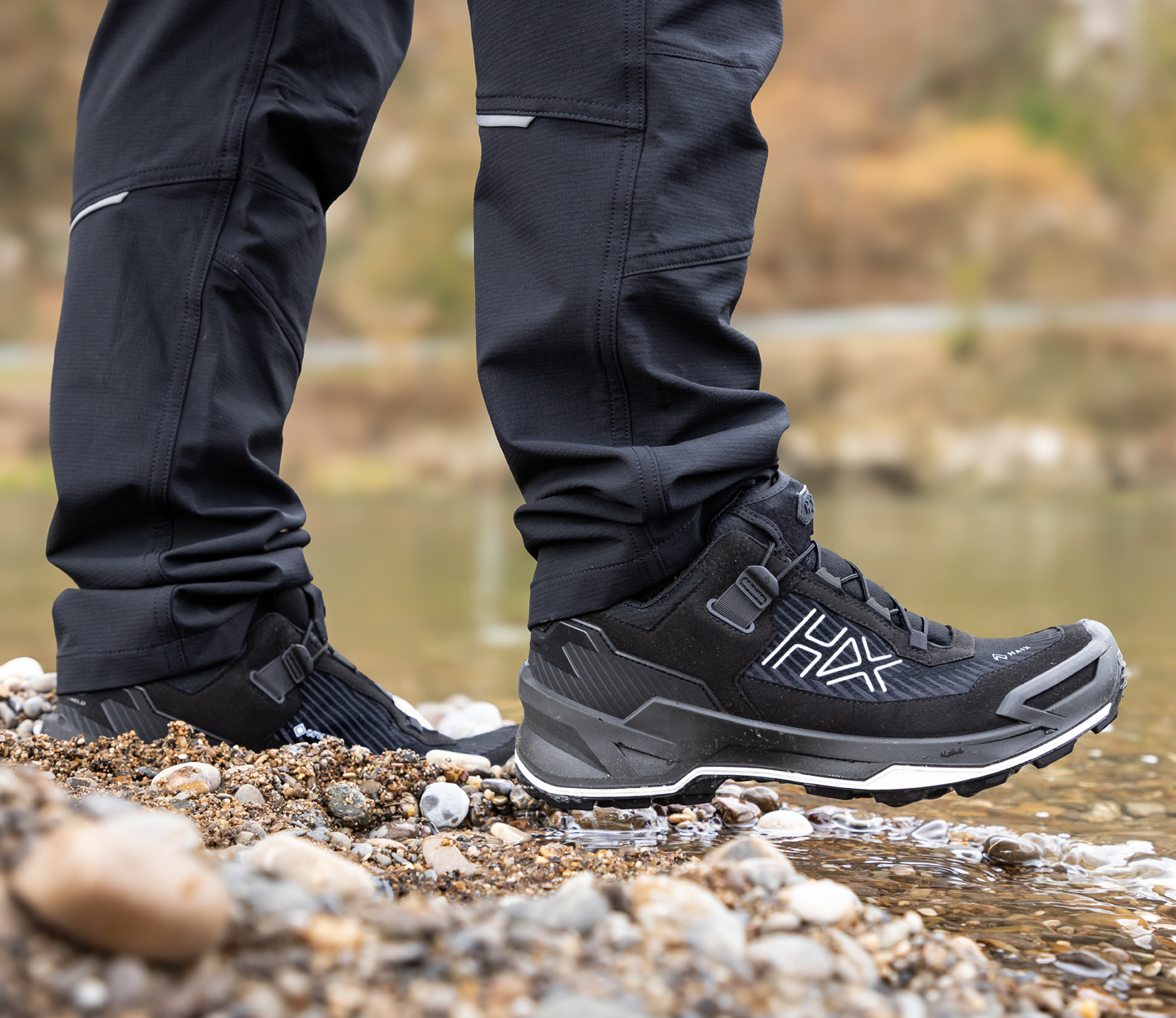 HAIX BLACK EAGLE EVO Adventure GTX low black-silver | wasserdicht & rutschfest – Bild 3