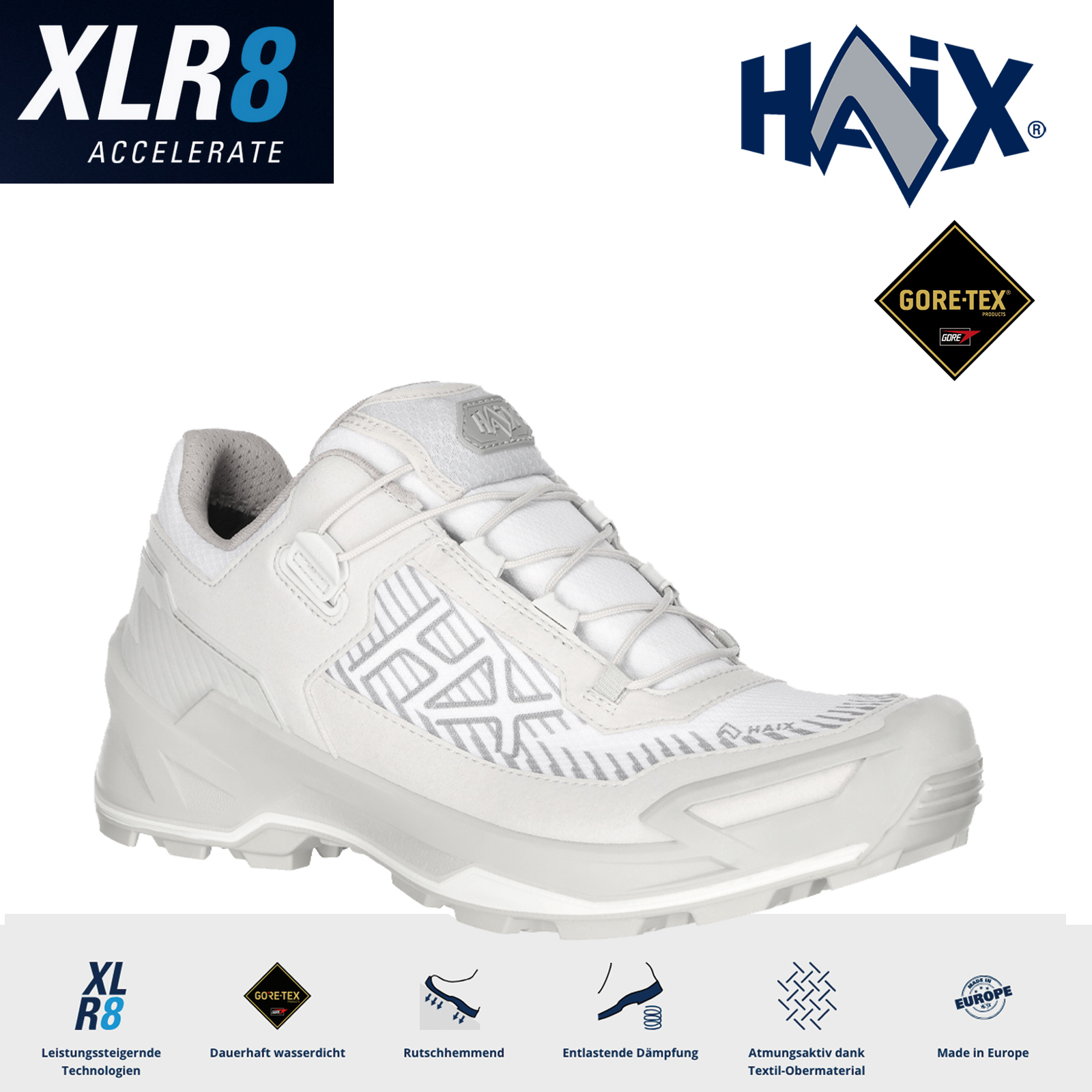 HAIX Black Eagle EVO Adventure GTX Low white-silver | + Haix Miniball – Bild 2