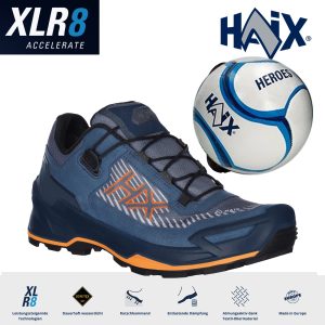HAIX Black Eagle EVO Adventure GTX Low Blau/Orange | + Haix Miniball