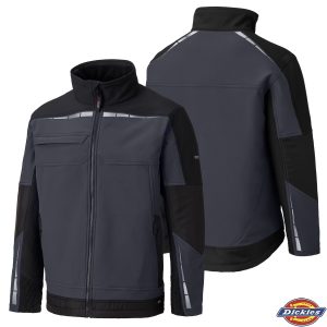 Dickies Pro Softshell-Jacke grau/schwarz *RP*