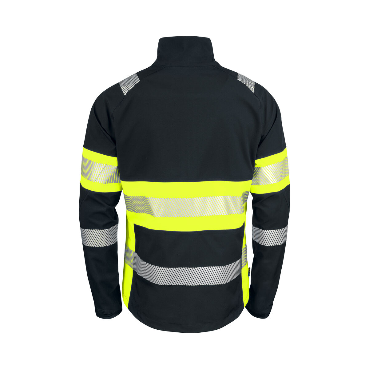 Funktionsjacke EN ISO 20471 Klasse 1 | Wind- und wasserdichte Warnschutzjacke – Bild 3