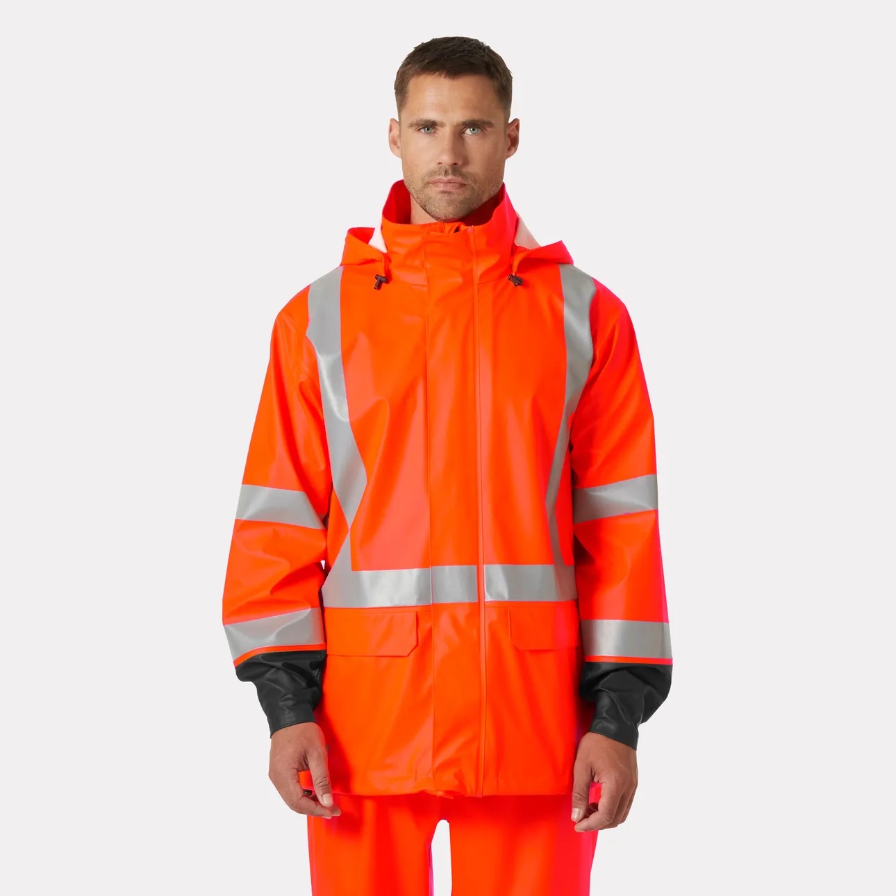Helly Hansen Addvis Hi Vis Regenjacke | Warnschutz Klasse 2 – Bild 3