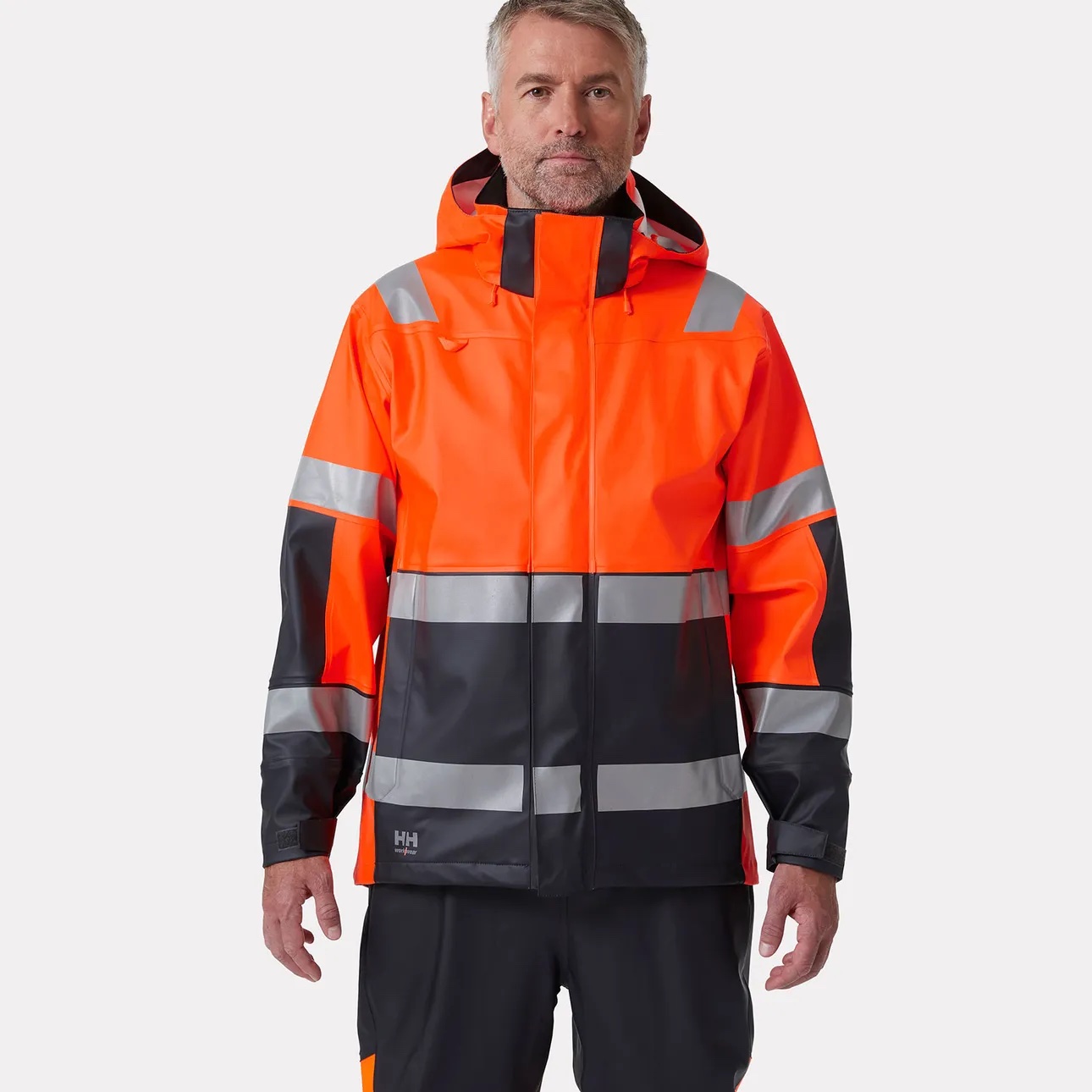 Helly Hansen Alna 2.0 Hi Vis Regenjacke | wasserdichter Warnschutz – Bild 8