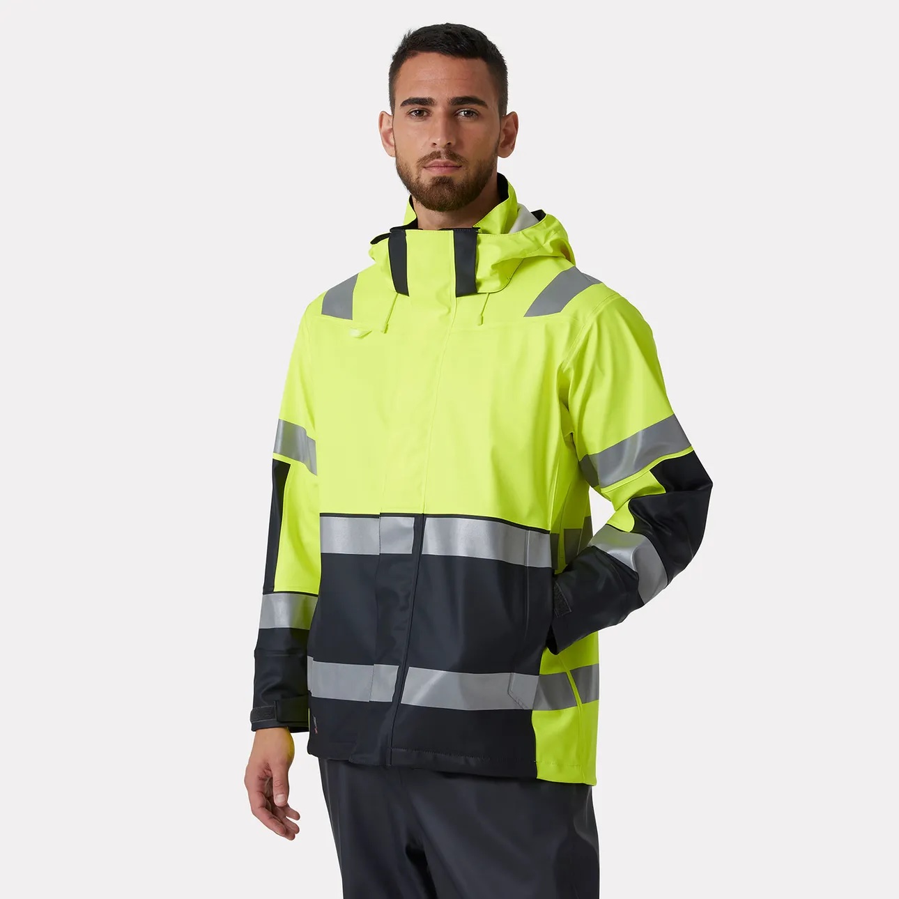 Helly Hansen Alna 2.0 Hi Vis Regenjacke | wasserdichter Warnschutz – Bild 9
