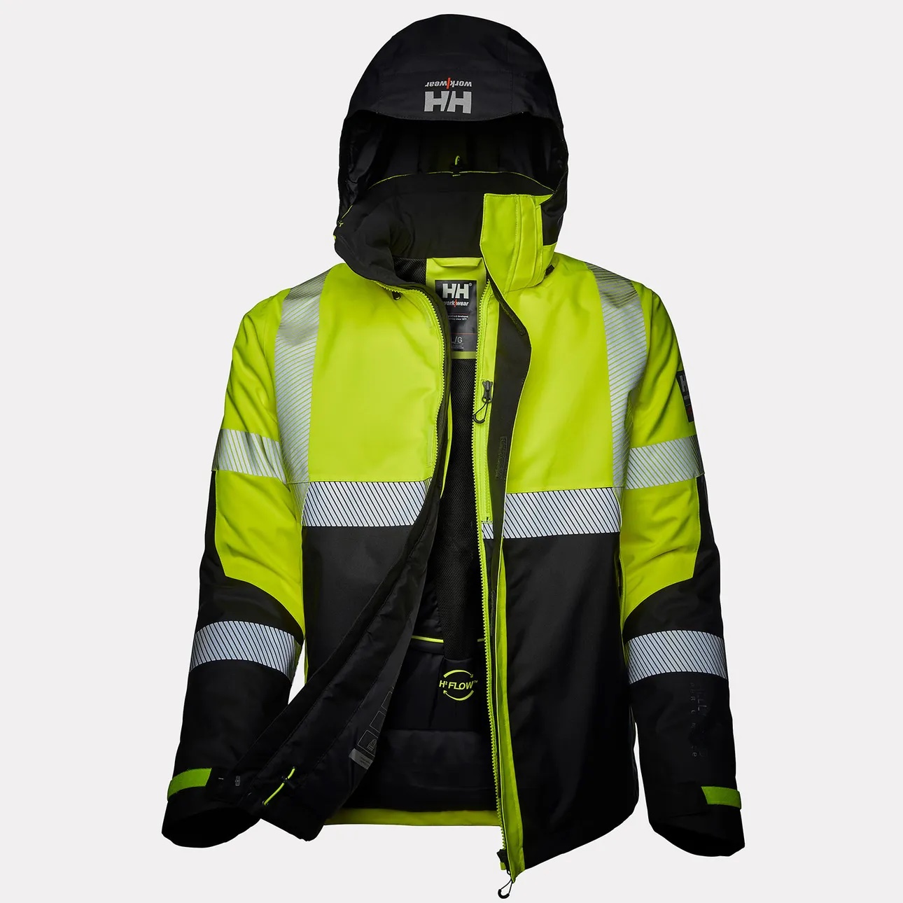 Helly Hansen ICU Hi Vis isolierte Winterjacke – Warnschutz und Wetterschutz – Bild 2