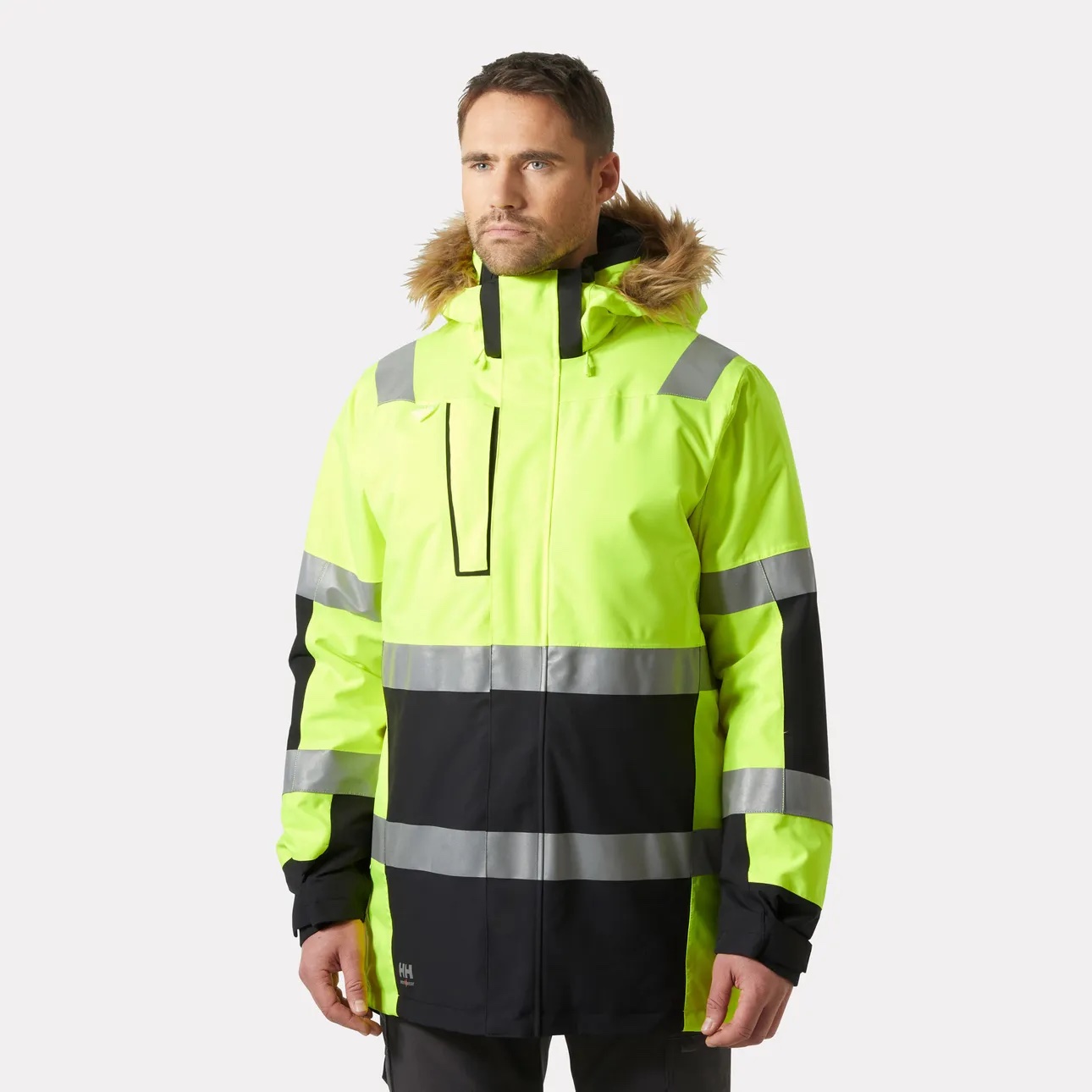 Helly Hansen Alna 2.0 Hi Vis Winterparkat | Warnschutz Klasse 3 – Bild 3
