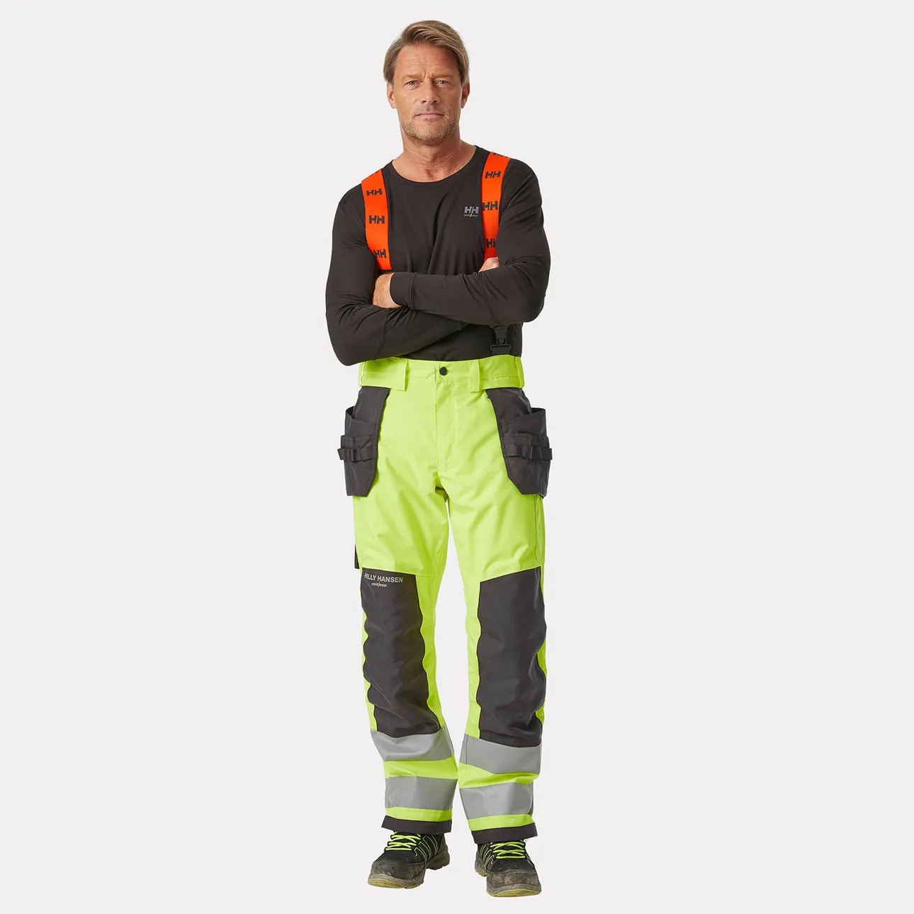 Helly Hansen Alna 2.0 Hi Vis Winterlatzhose | Warnschutz Klasse 2 – Bild 5