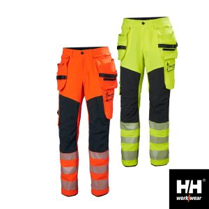 Helly Hansen ICU BRZ Hi Vis Bauhose | Warnschutz Klasse 2