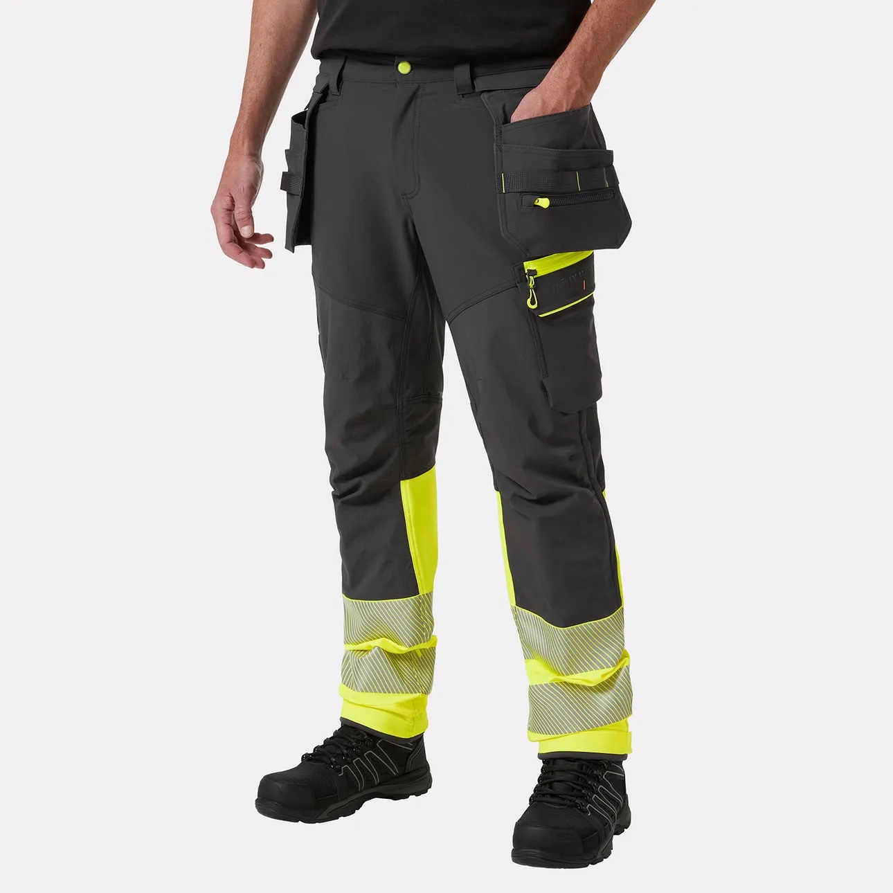 Helly Hansen ICU BRZ Hi Vis Bauhose | Warnschutz Klasse 1 – Bild 5