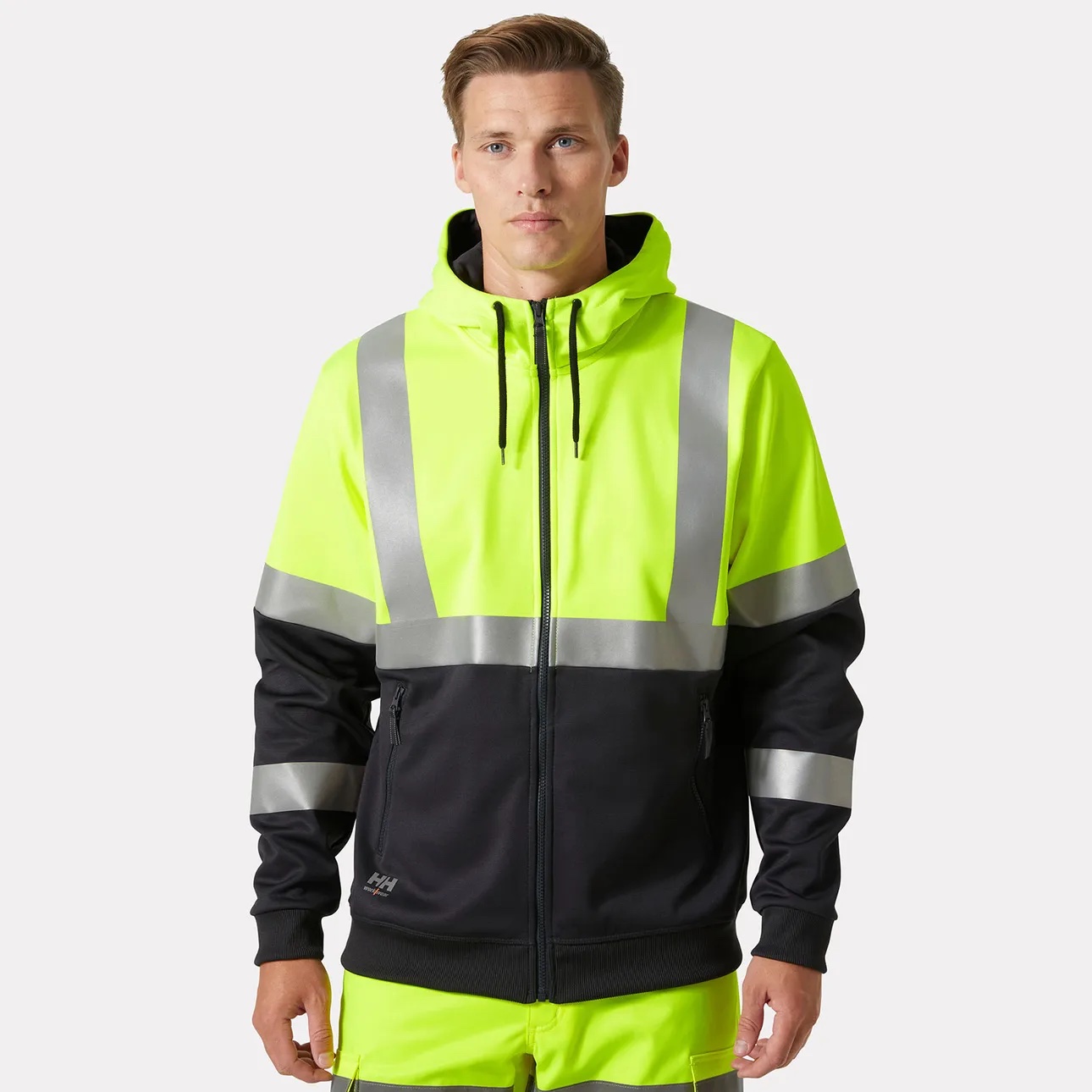 Helly Hansen Addvis Hi Vis Kapuzenpullover | Warnschutz Klasse 1 – Bild 3