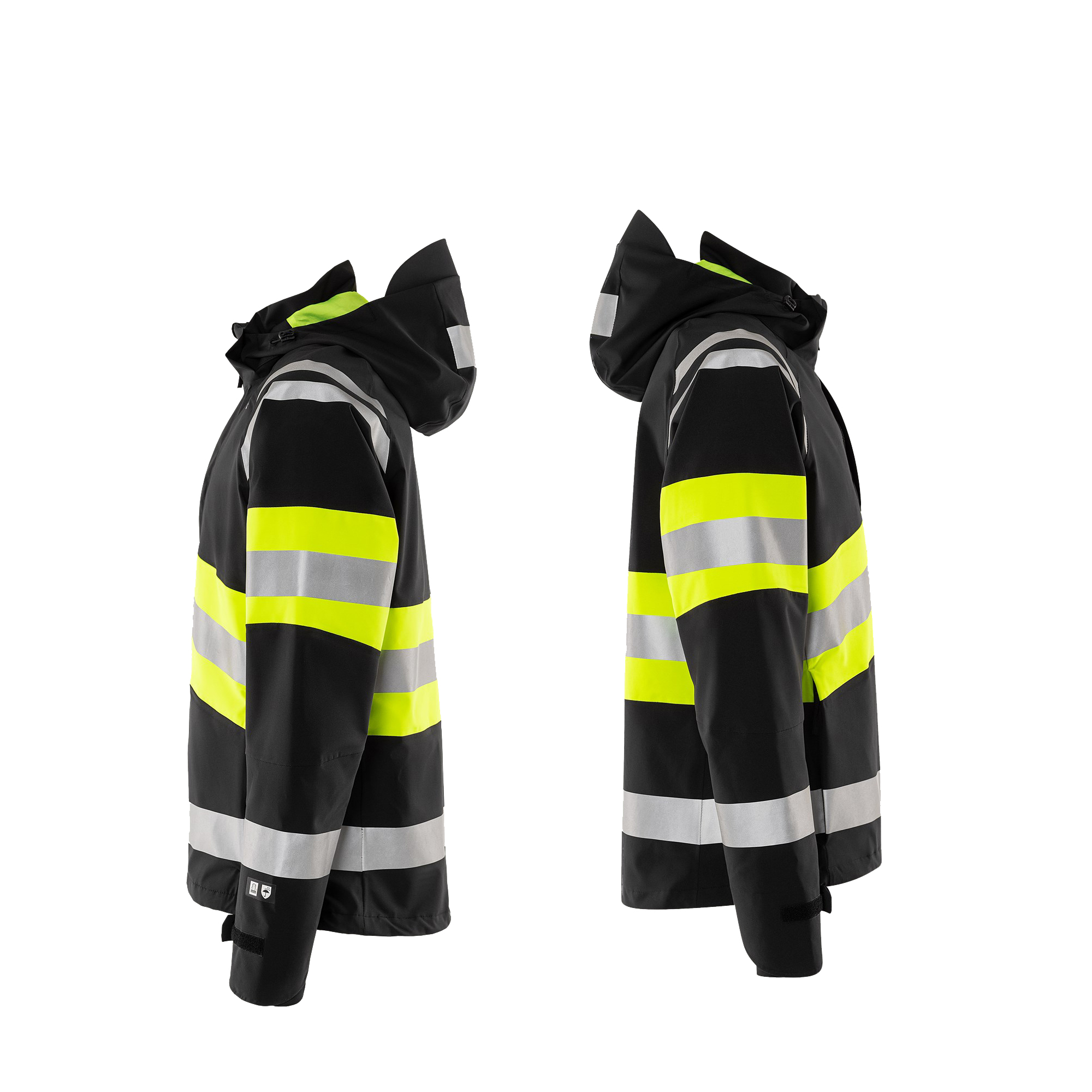Fristads High Vis Green Stretch-Shelljacke Kl. 1, 4684 GLPS – Bild 3