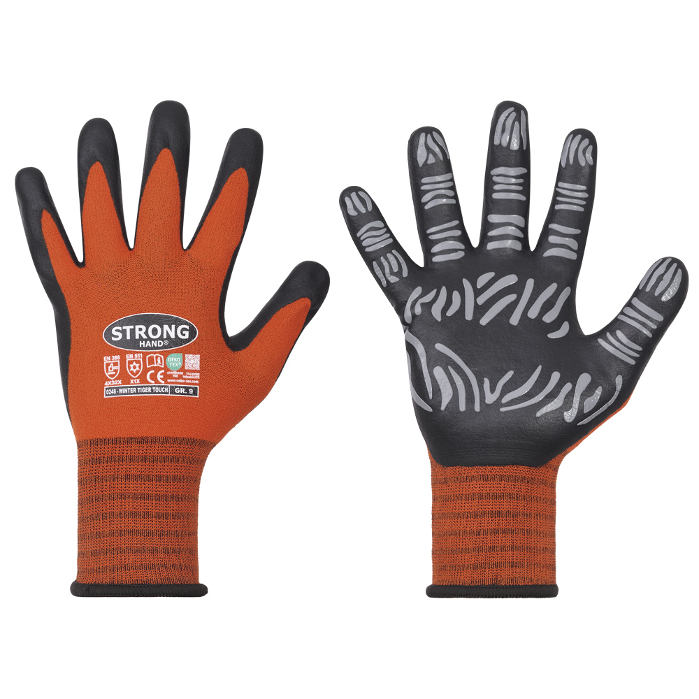 STRONGHAND® WINTER TIGER TOUCH | Nitril-Winterhandschuhe
